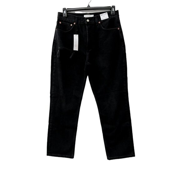 NWT Topshop Dad Nonstretch High Waist Straight Leg Jeans Size 10 MSRP $78 - Picture 3 of 15